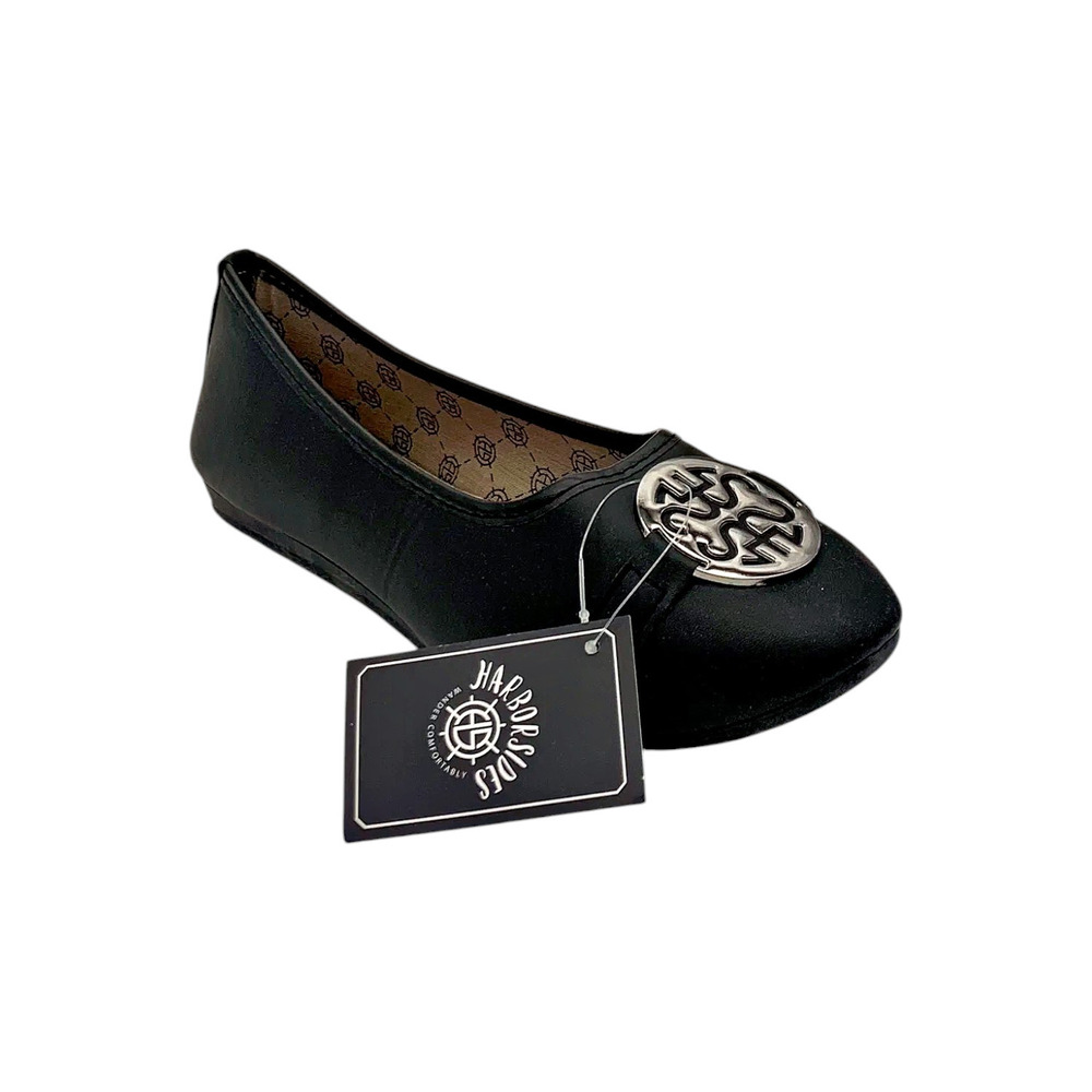 Harborsides Women's Anabel Comfort Slip-on Ballet Flats Black - Medium